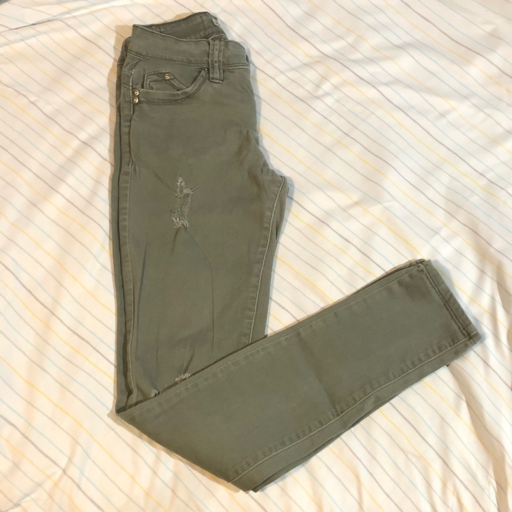 Olive Green Jeans